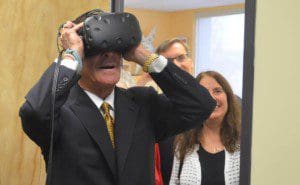 Senator Klein Experiences Virtual Reality