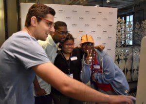 Everyone posed for photos during the event