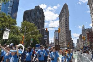 Marchers reaching Madison Square Park
