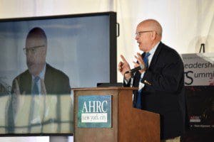 Angelo Aponte speaks at the Leadership Summit
