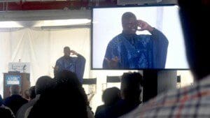 Guest Speaker, Lou Radja encouraged AHRC NYC's leaders to find their own WHY