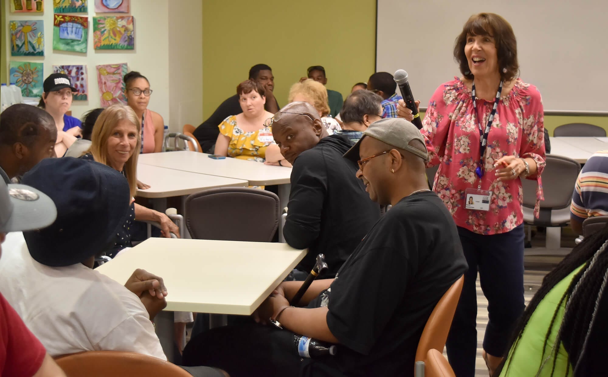 Karen Zuckerman, Director of Community Partner Engagement, organized the gathering for Next Chapter Book Clubs