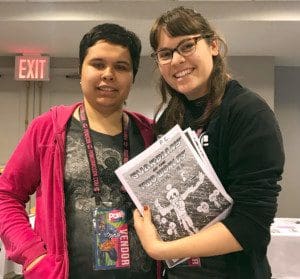 Artist Gaby Ramirez met other comic book creators at PowCon