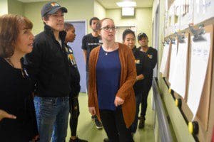 Facility Director, Sarah Soriano gave KIND volunteers a tour of the Redfield Center