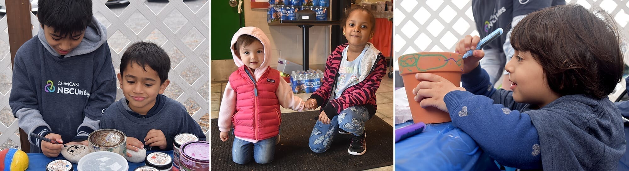 Children of AHRC NYC employees were among the most helpful volunteers at the the 2019 edition of Comcast Cares Day.