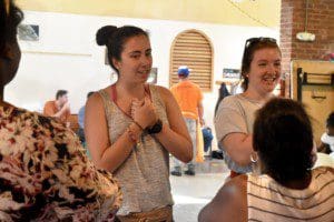 Emma Kay Roche assisted guests at The Lodge in a wide variety of acitvities such as creating original choreography for group performances