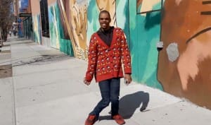 Ervine Haskins dancing in the community