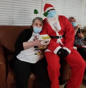 George Sanchez aka Santa with Carol Ann DeLucas