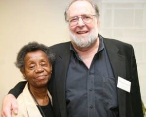 Ms. Goodman with Michael Goldfarb, AHRC NYC's Executive Director for 36 years