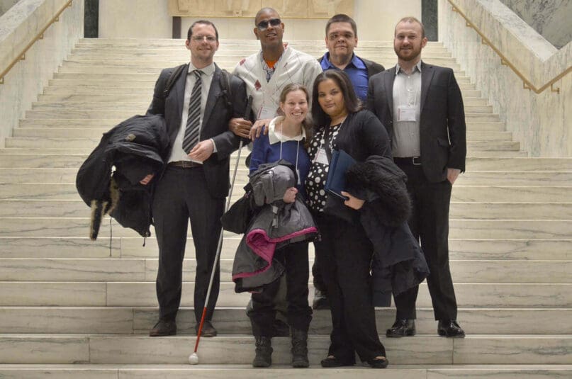 AHRC NYC staff members join four self-advocates in Albany