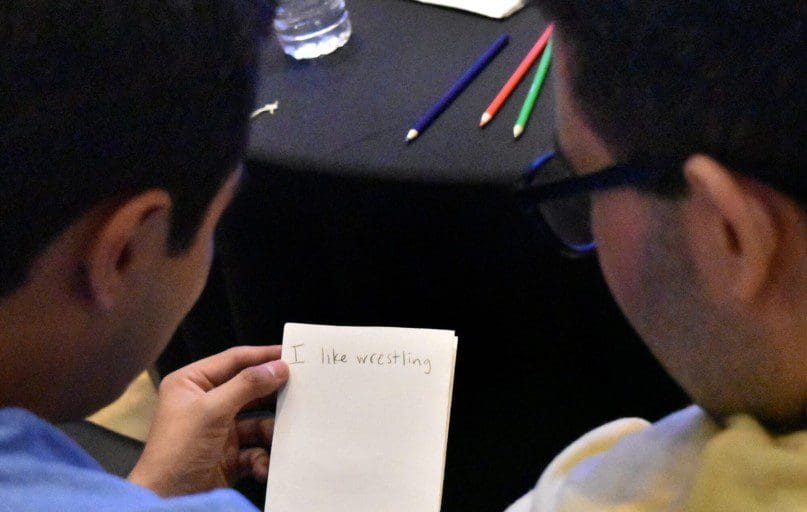 Daniel Marrero and his partner craft Daniel's story