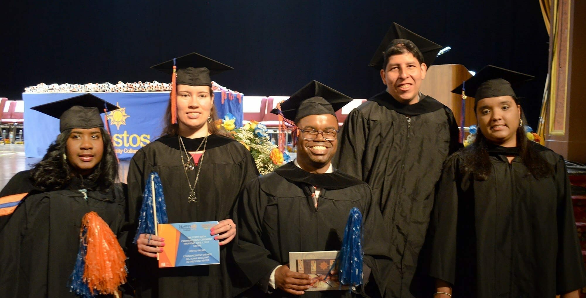 Geraldine Roche, Jessica González, Javaris Haynes, David Olenick, and Krysten López