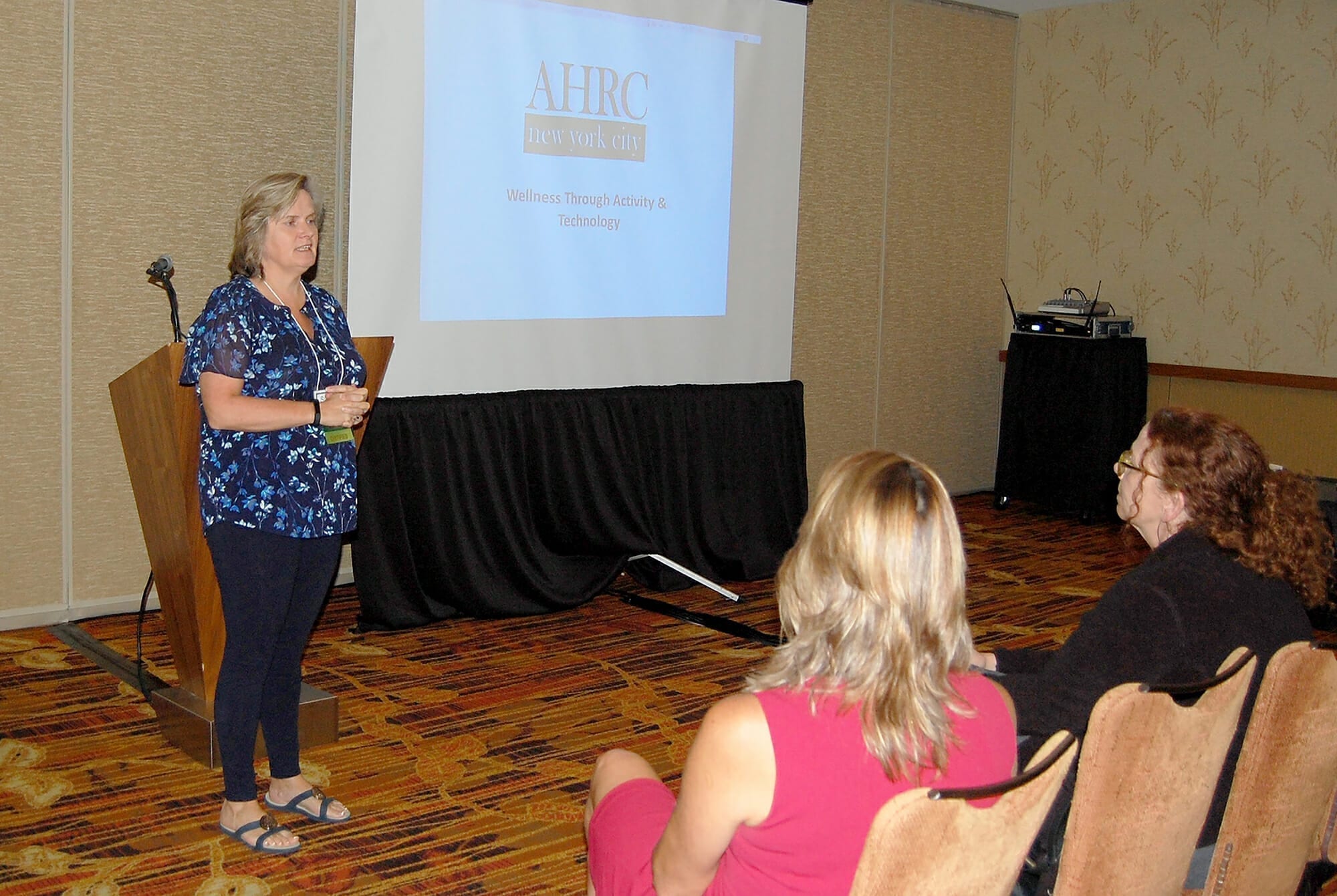 Sandra Moody, Chief Quality Improvement Officer, AHRC NYC speaks at the conference