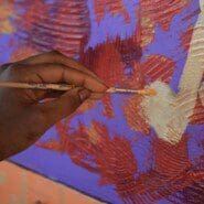 DJ Pierre paints musical notes