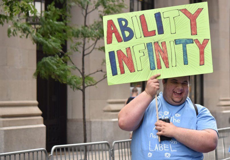 Michael Carbonaro of AHRC NYC's Melissa Riggio Higher Education Program at the College of Staten Island