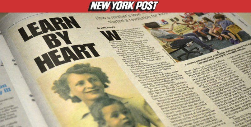 New York Post article Learn by Heart
