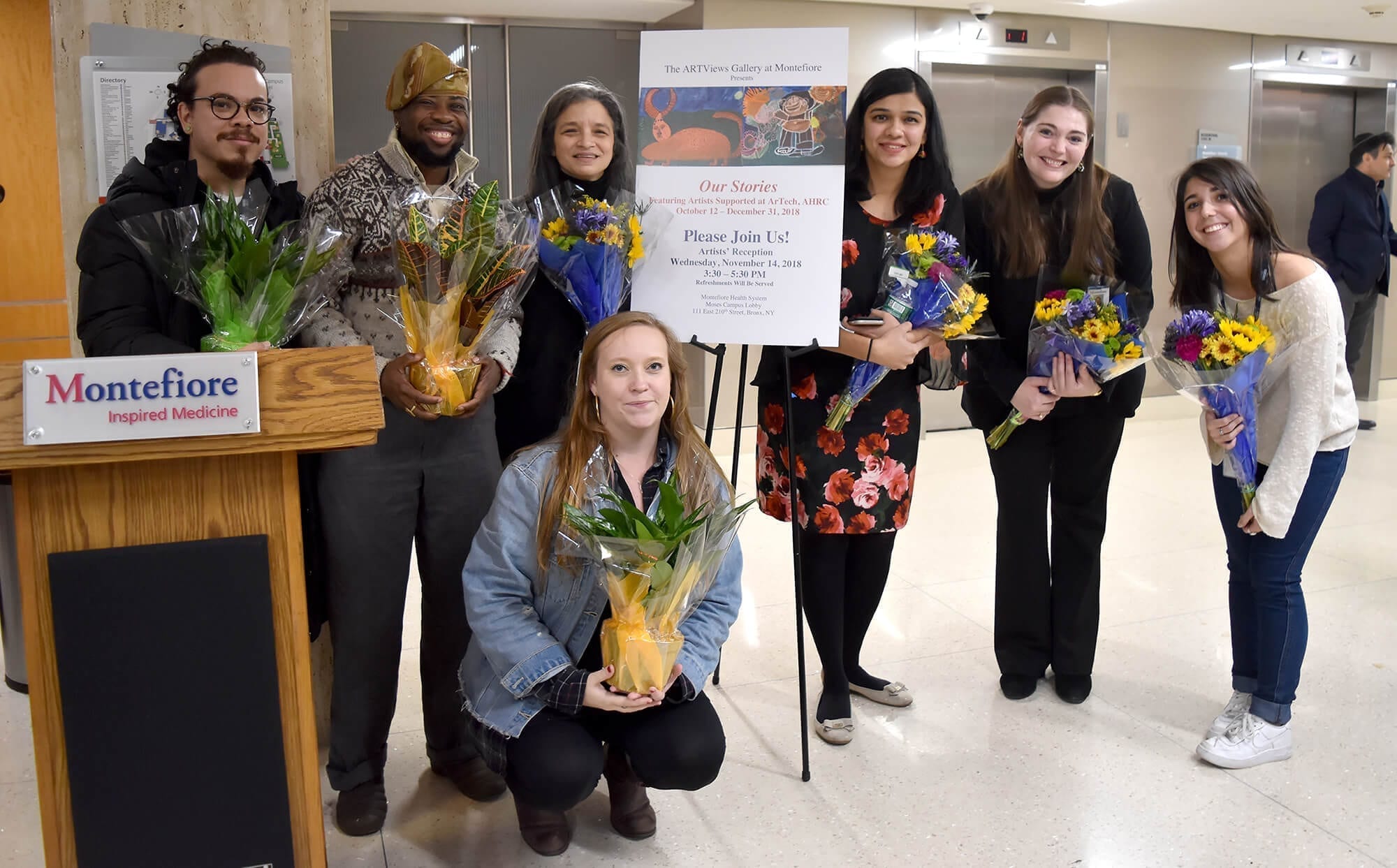 Artists gather at Montefiore for a special exhibition of their work