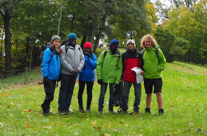 Emily Hirst, Recreation Supervisor, with Isaiah Henderson, Brianna Carter, Jermaine Hawkins, Michael Sparacino, & Joe Antcliff, CSS