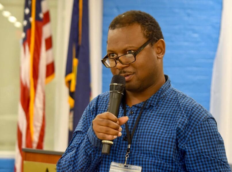 Ronald Boalds from Rockaway Parkway Day Services expressed his appreciation to past and current travel trainers