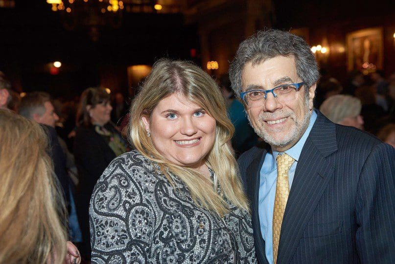 Self-advocate and MRHEP graduate Danielle Levine with Steve Riggio