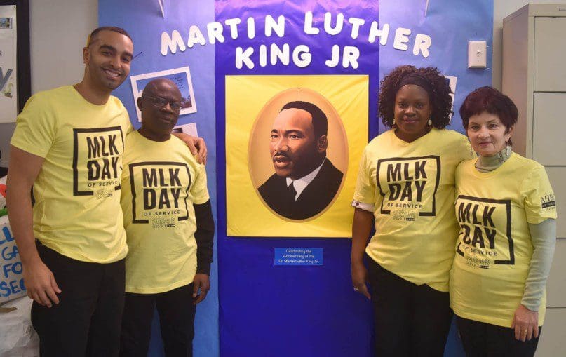 Wendy M. Siegel Day Services staff members at the MLK Day of Service