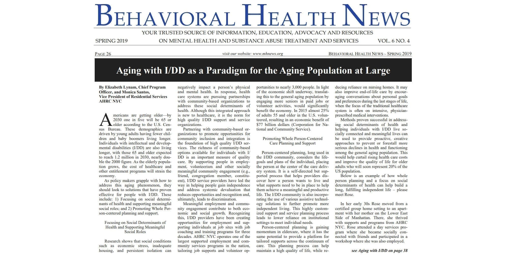 Behavioral Health News