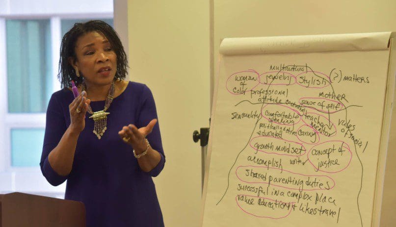 Professor Tawara Goode used her own life as an example of the iceberg theory of interpreting culture