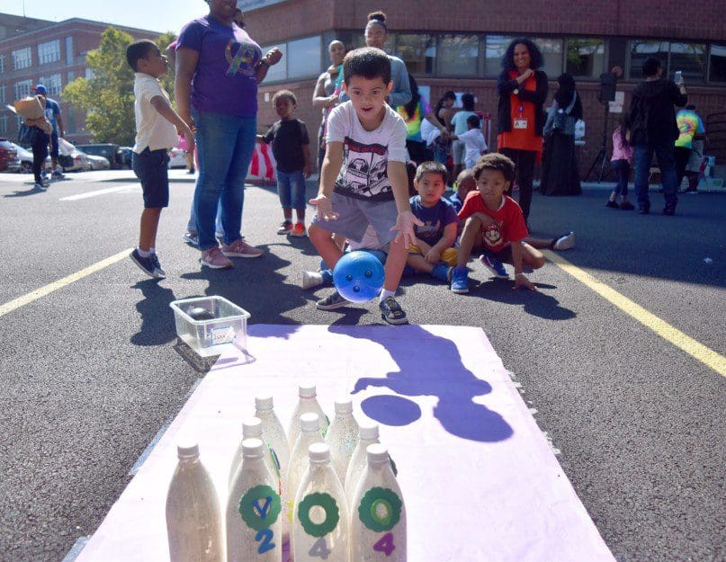 Children enjoyed bowling at the Howard Haber Carninal on Friday, August 9.