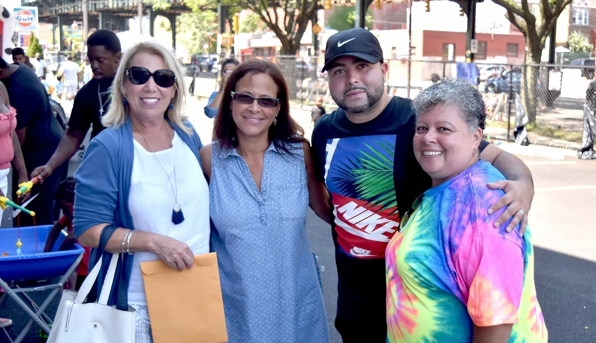 Christina Muccioli with some of the people who helped make the Howard Haber Carnival possible.