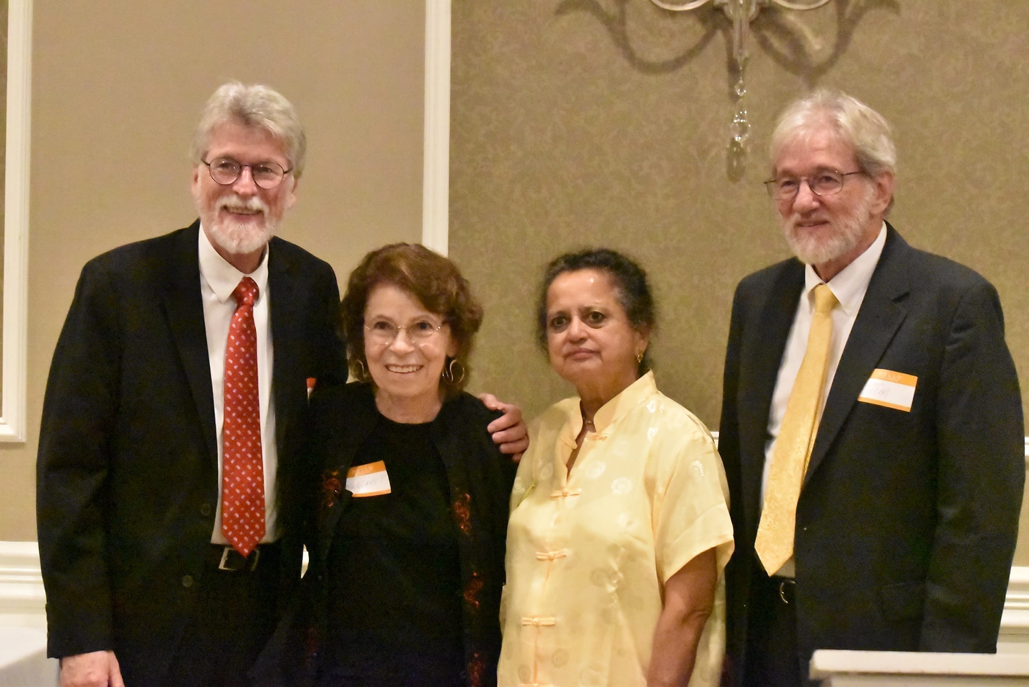Margaret Puddington, second from left, was honored for her decades of advocacy for people with developmental disabilities
