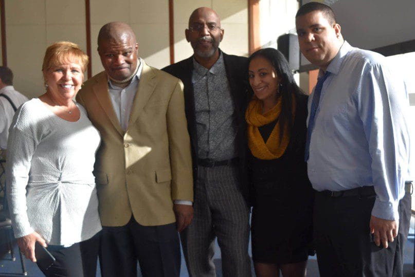 Pam Minkoff, Kevin Brown, Everton Williams, Christine Bishara, and Lizandro Mejia
