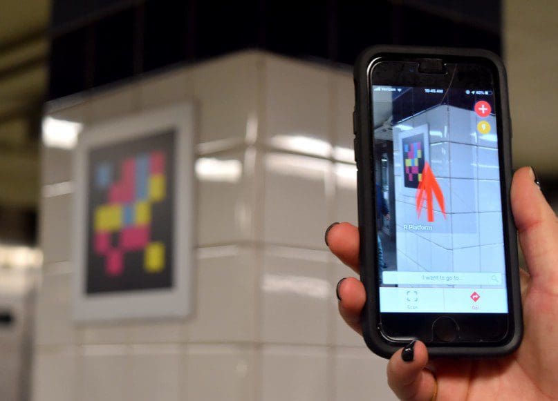 The NaviLens app used QR codes to deliver audio versions of train directions, arrival information, and more.