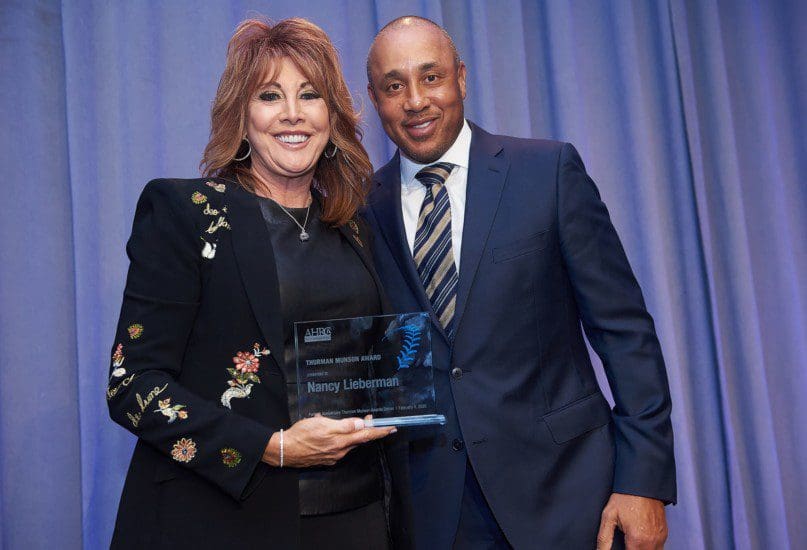 Nancy Lieberman with New York Knicks legend John Starks