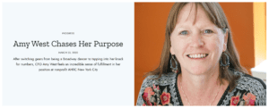 Amy West Chases Her Purpose