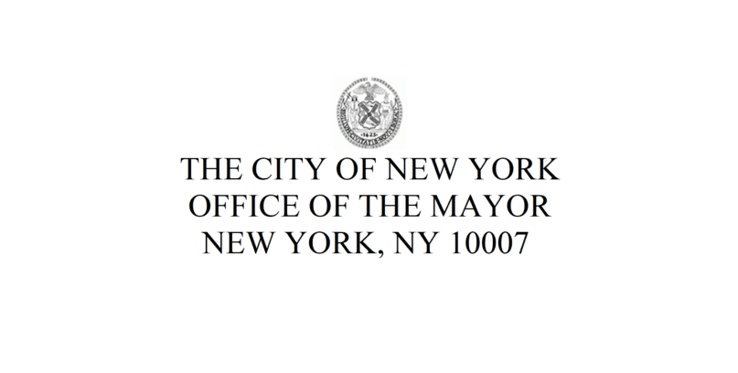 The City of New York Office of the Mayor