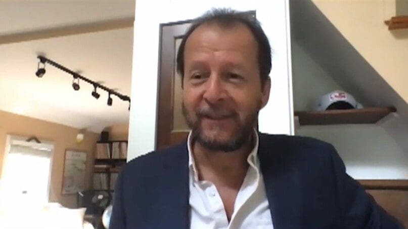 AHRC NYC CEO, Marco Damiani connects with staff during the morning teleconference