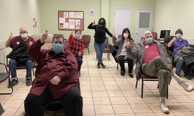 Queens Apartment residents with Jessica Colon