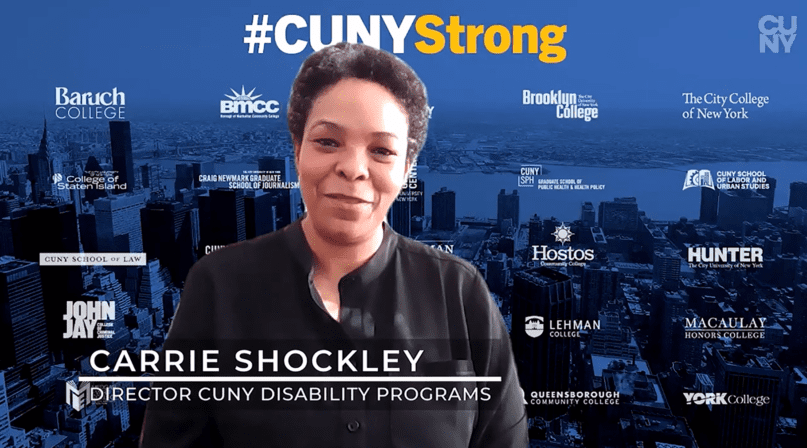 Carrie Shockley is CUNY's Director of Disability Programs.