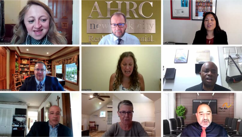 A mosaic image featuring the attendees of the Whitehouse Roundtable discussion