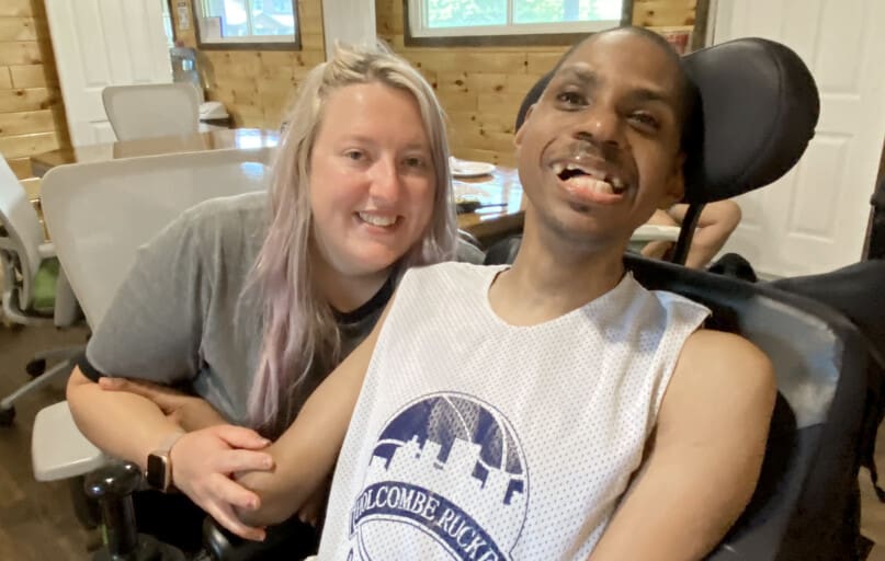 Chloe Antcliff with Chris Vailes