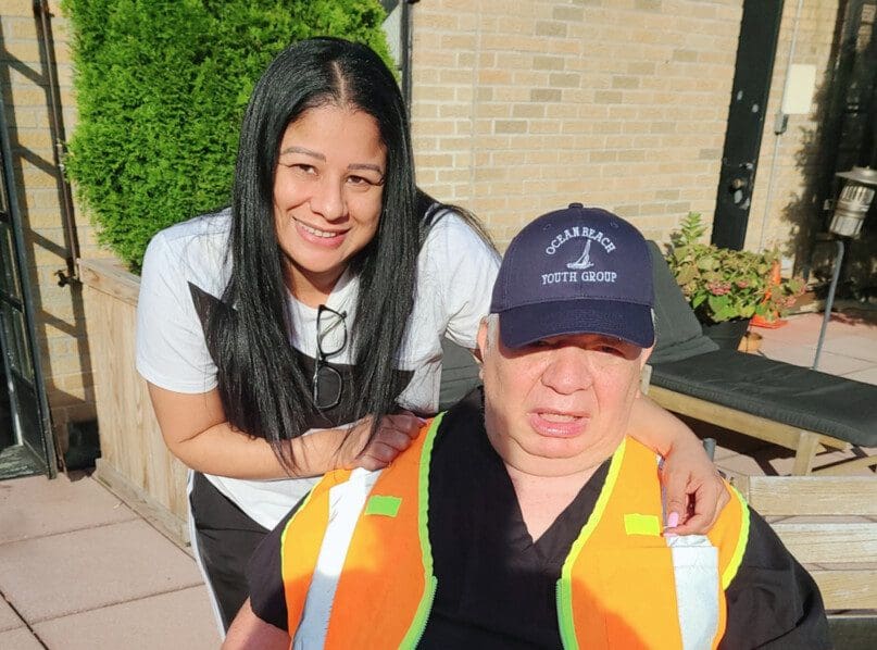 Luisa Frias with John Silver