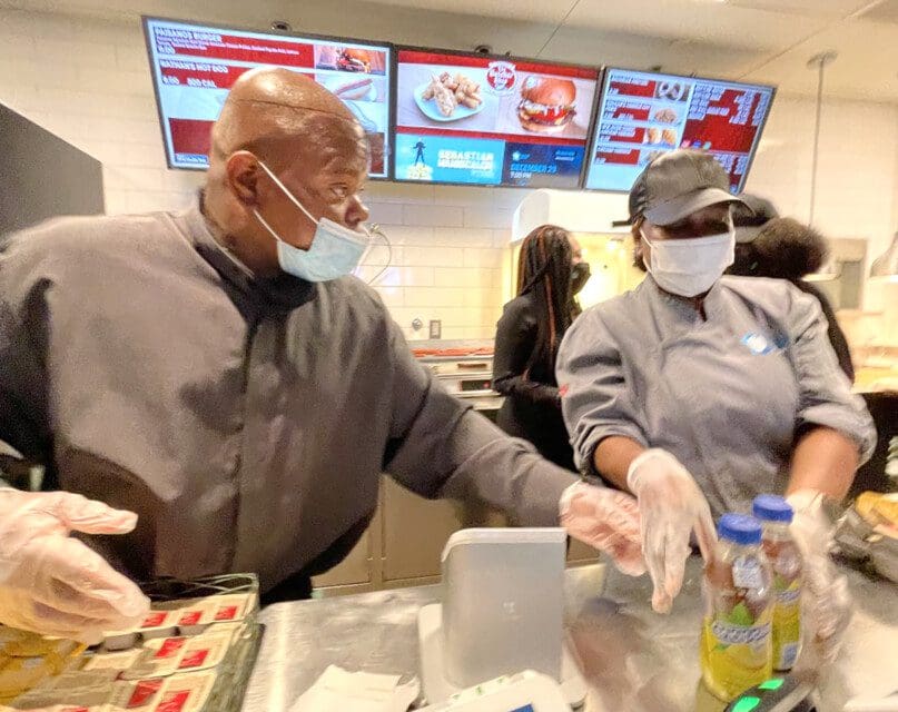 Soaring on the Job at Barclays Center