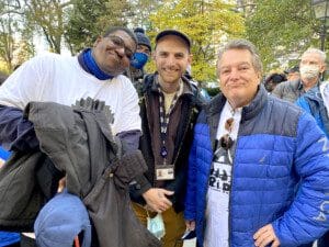 Asante Breland with Maximilian Cappelli King and Steve Towler.