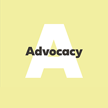 A block A stands for Advocacy