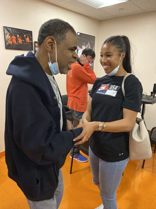 Midge Purce, 2022 Thurman Munson Award Winner, Visits AHRC NYC Programs