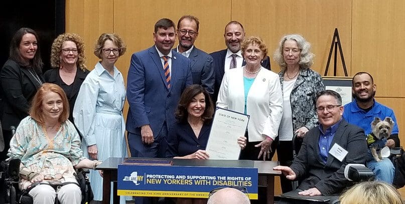 AHRC NYC was proud to join Governor Kathy Hochul & lawmakers for the signing of a package of bills strengthening the rights of New Yorkers with disabilities.