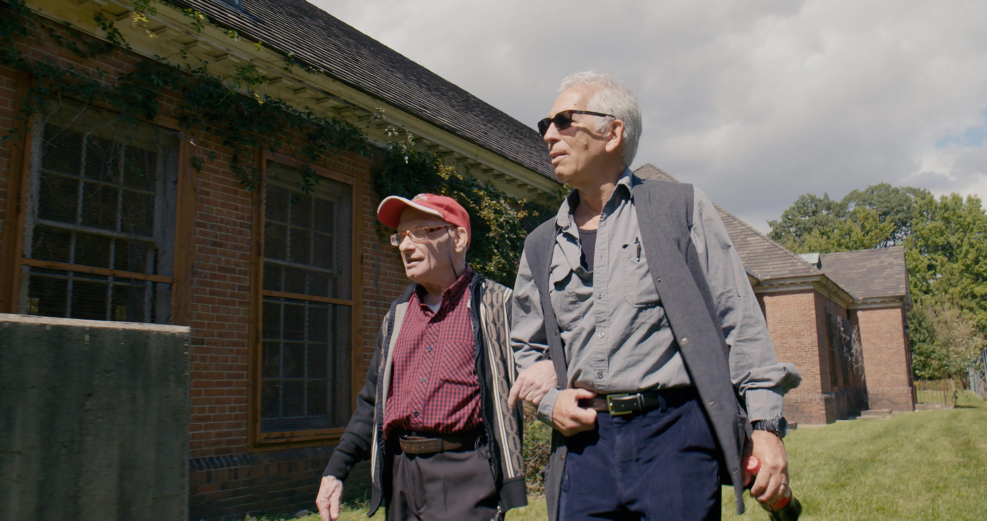 Allan Goldstein and Fred Goldstein tour the Willowbrook grounds.
