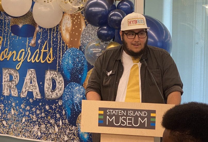 Steven Natal spoke of how proud he was to undertake the Advance & Earn program.