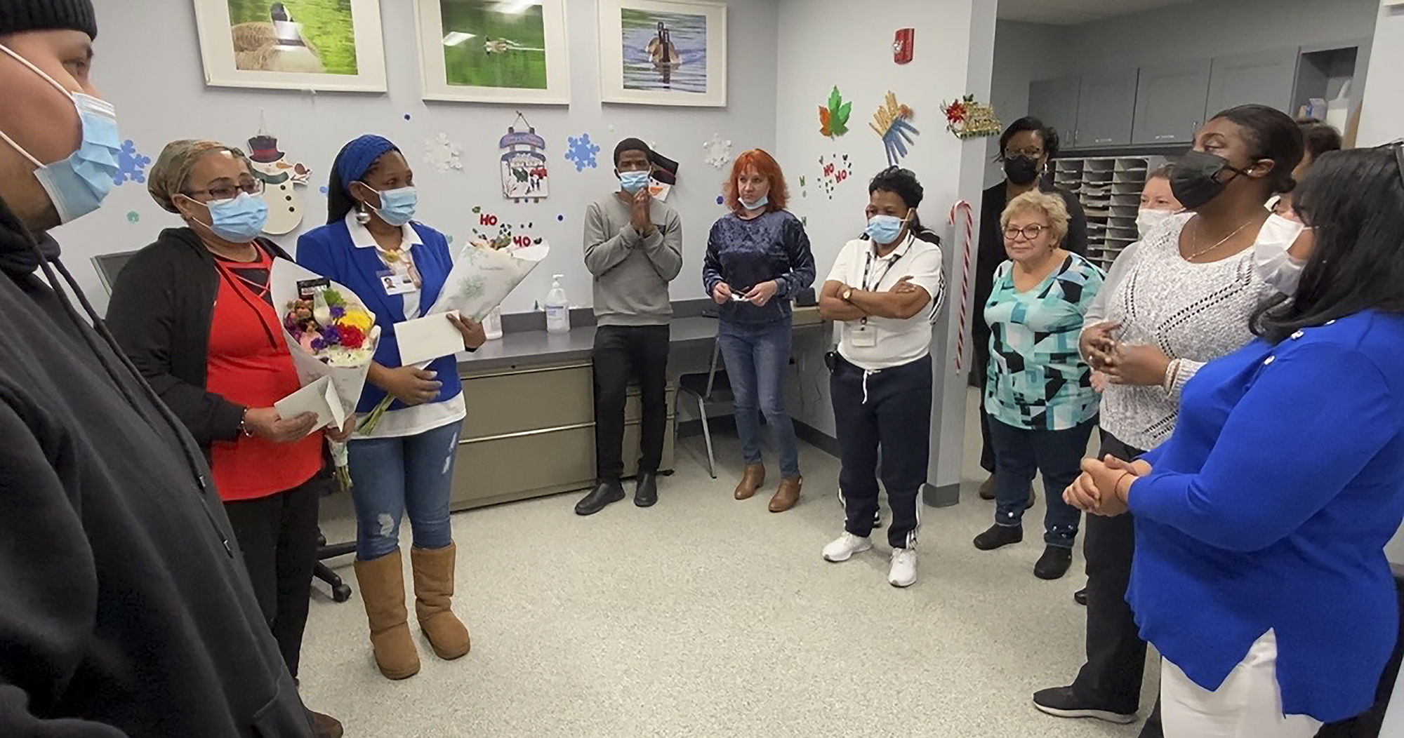 Venus and Dorla's colleagues thanked them in an intimate gathering at the program.