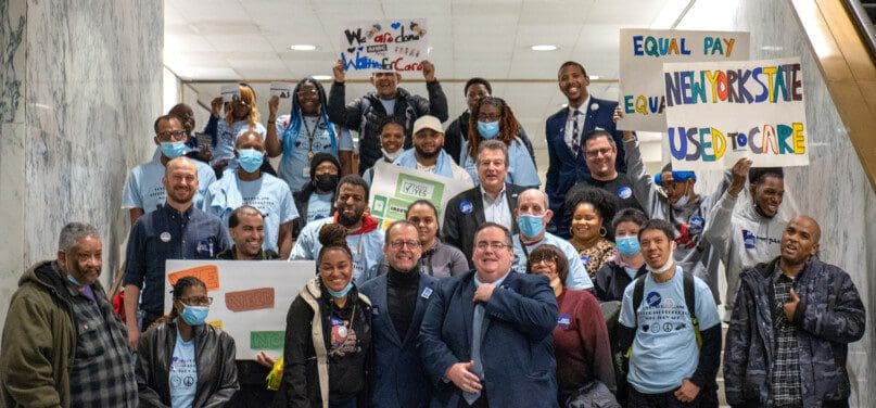 Advocates gathered in Albany on March 23rd to ask legislators to codify an 8.5 percent COLA for disability service providers.